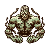 Muscular Bodybuilder Zombie Halloween Costume