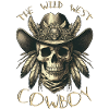 THE WILD WEST COWBOY SKULL