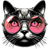 Puss with Glasses