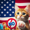 the cat says NO