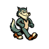 Retro Vintage Style Halloween Werewolf Costume Decoration