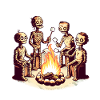 Campfire Camping Eerie Disguise