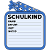 Schoolchild Name Badge Football