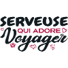 Serveuse globe-trotteuse passionnée de voyages