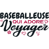 Baseballeuse globe-trotteuse passionnée de voyages