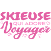 Skieuse globe-trotteuse passionnée de voyages