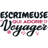 Escrimeuse globe-trotteuse passionnée de voyages