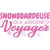 Snowboardeuse globe-trotteuse passionnée de voyage