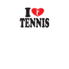 I love tennis heart