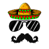 Funny Mexico Mexican Mustache Sombrero