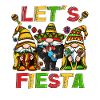 Let's Fiesta Mexico Holiday Music Band Holiday Shirt