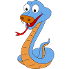 Playful Snake Cartoon Design