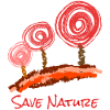 Trees Abstract with Font