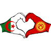 Algeria Kyrgyzstan Hands Heart Shape