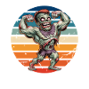 Zombie Vintage Sunset