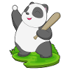 Panda Baseball Baseball Bat
