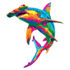 Hammerhead Shark Ocean Animal Popart