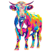 Hereford Cattle Breeder Popart