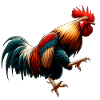 Rooster Hen Chicken Coop