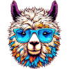 Alpaca with Sunglasses
