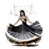 Woman dancing elegantly