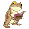Gâteau d’anniversaire grenouille