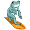 Frog Surfer Surfboard