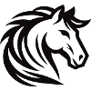 Elegant horse motif
