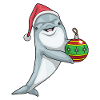 Delfin Weihnachten Weihnachtskugel