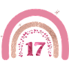 17e anniversaire rainbow rose