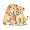 Lion family