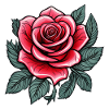 Rose Tattoo Rose Blossom