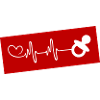 Icône de sucette Pulse Heartbeat