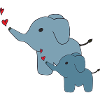 Elephant big and small