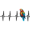 Heartbeat Parrot Bird