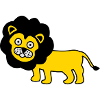 Lion as a children's design