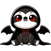 Cute Halloween Sloth Vampire Bat