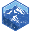 Alpine Mountain Bike Rider