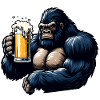 Chimpanzee Beer Lovers