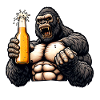 Beer-loving chimpanzee