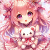 Fille dessins animés japonais mangas