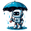 Roboter Regenschirm