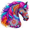 Cheval Mandala Dessin Inde Inde