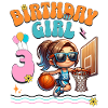 basket-ball 3ème anniversaire fille basketteur