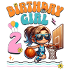 basket-ball 2e anniversaire fille basketteur