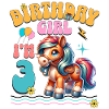 poney 3ème anniversaire fille équitation