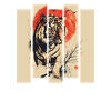 80s Retro Japanese Tiger