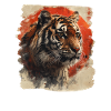 80s Retro Japanese Tiger