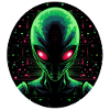Neon Alien Portrait