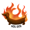 hot dog black
